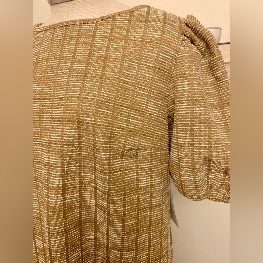 ModCloth NWT Gold Dress Women’s Size Medium - Picture 8 of 11
